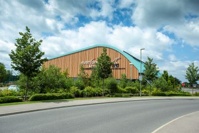 Hart Leisure Centre from the road