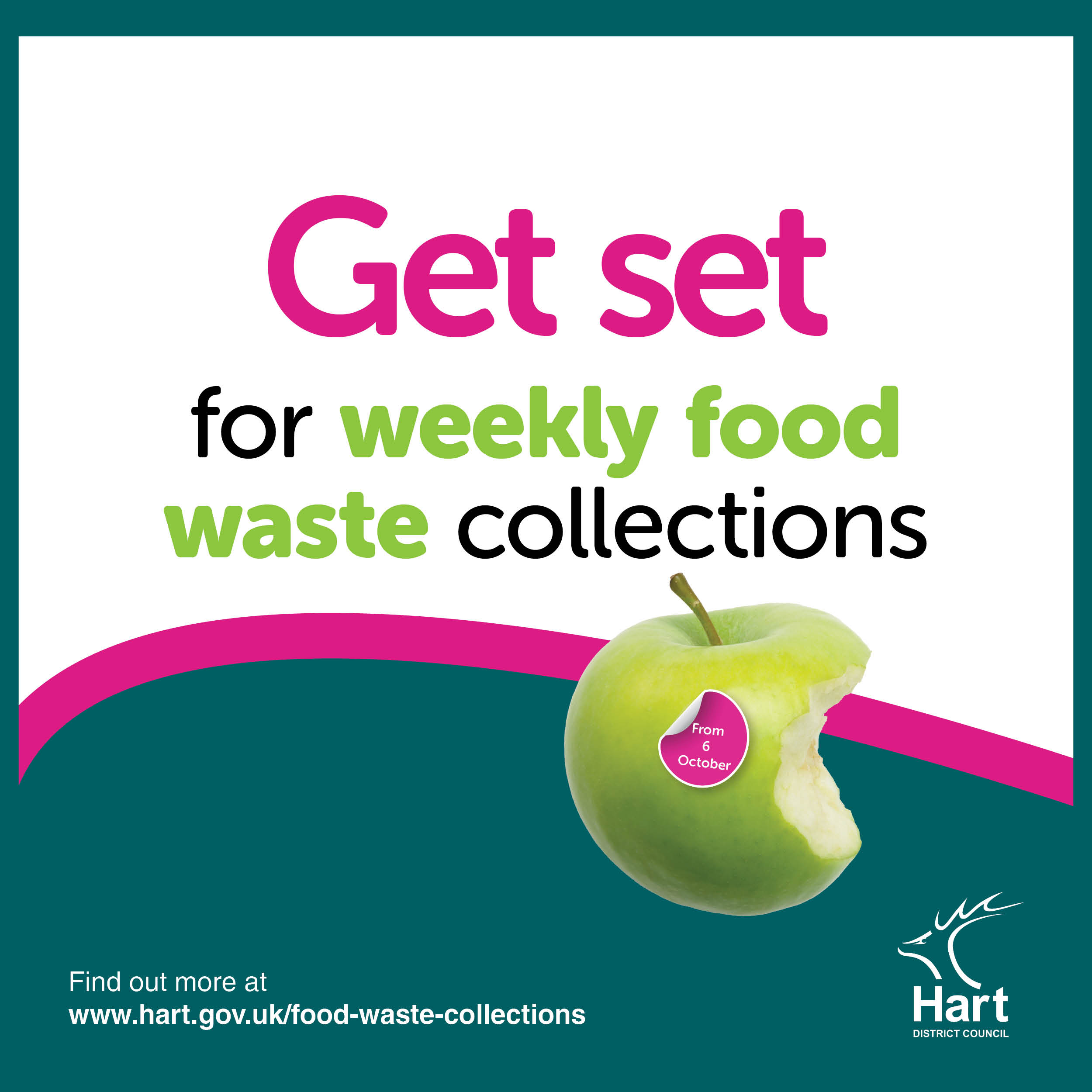 Get set for weekly food waste collections