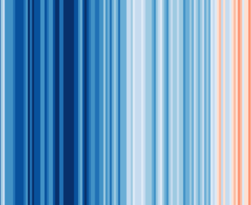 Series of vertical lines from dark blue to dark red