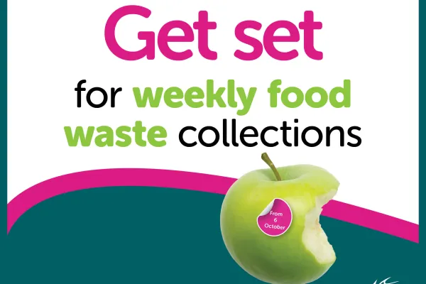 Get set for weekly food waste collections