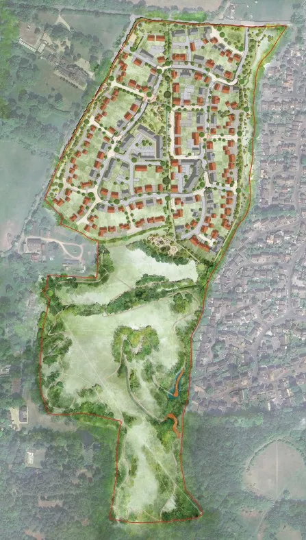 Proposed plan of layout of Firgrove Farm development