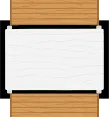 A white table with brown seats either side