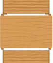A brown wooden bench icon